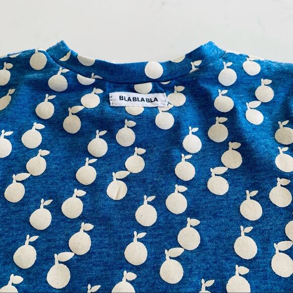 Bla Bla Bla boys blue ecru summer one piece romper fruit print size 12 months - Picture 6 of 6